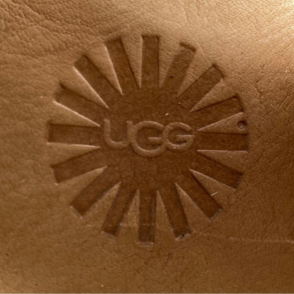 UGG Sandals Delmar Natural Espadrille Wedge Ankle Tie Size 8.5 - Picture 11 of 16